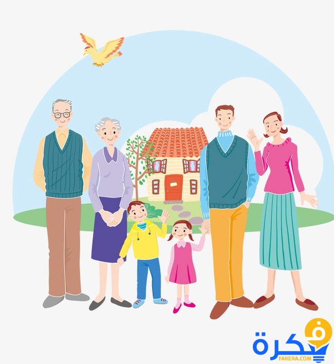 موضوع تعبير جديد عن العائلة بالعناصر