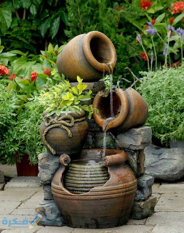 صور أشكال نافورات والشلالات المنزلية 2026 نافورات منزلية بسيطة 4 نافورات منزلية بسيطة