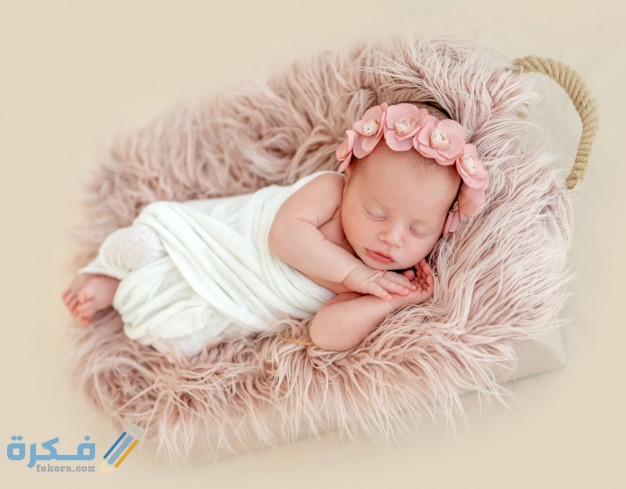 اسماء مواليد بنات مسيحية 2026 ومعانيها 3 cute newborn girl sleeping child basket 156881 697