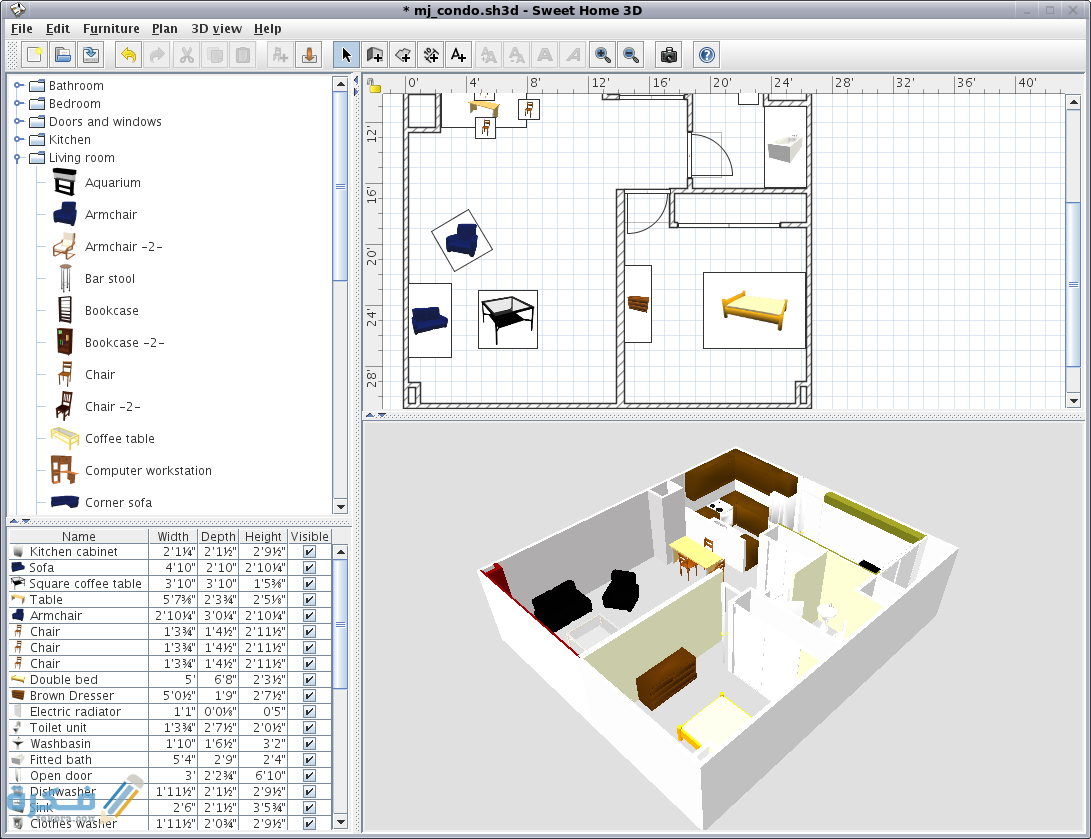 تحميم برامج التصميم الداخلى والخارجي للمنازل