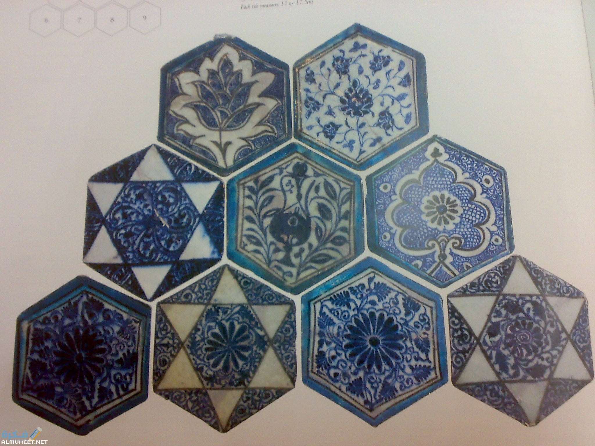 البلاطات الخزفية هي قطع من