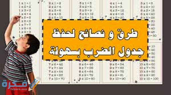خصائص جدول الضرب في الرياضيات