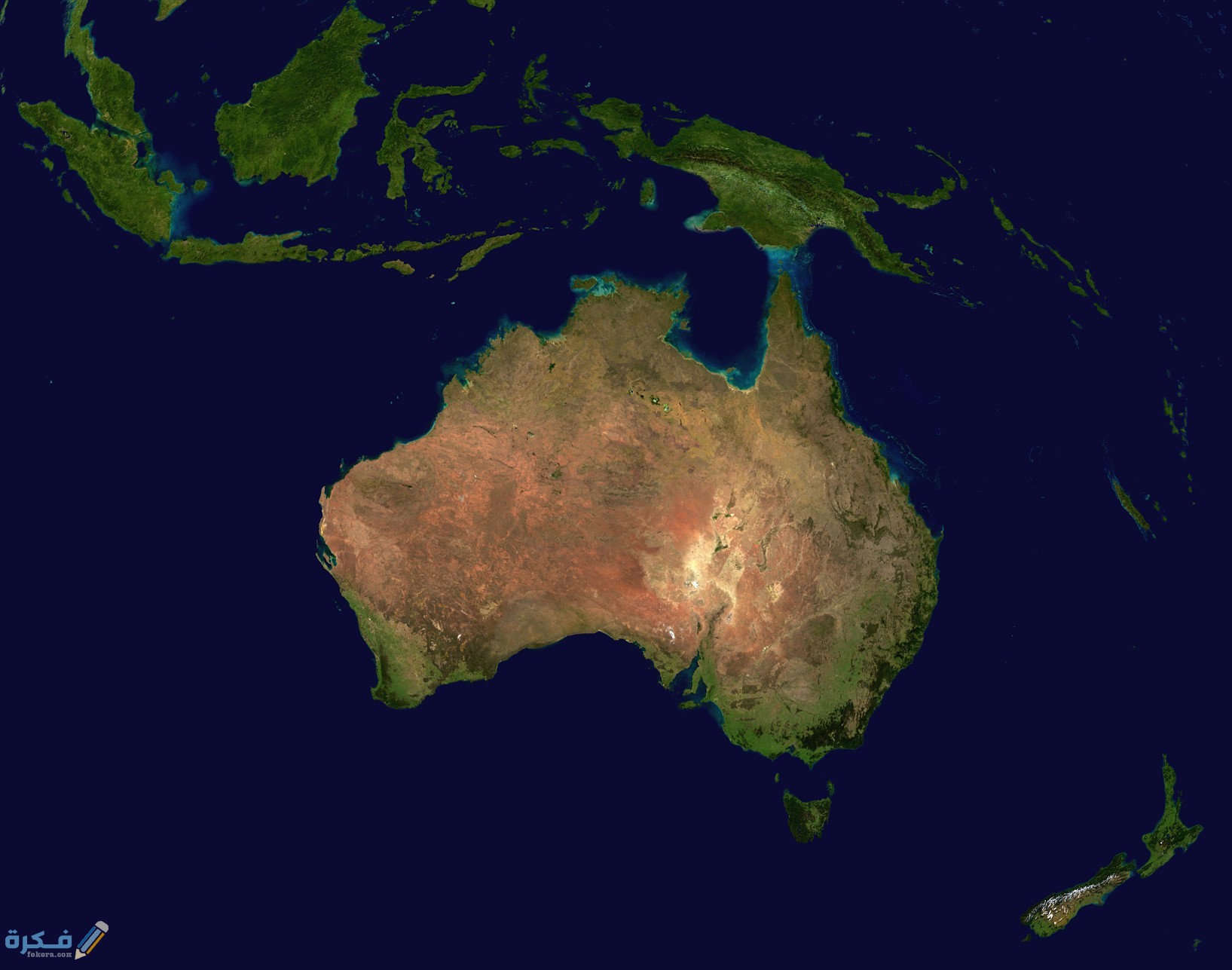 وضعية ادماجية عن قارة اوقيانوسيا