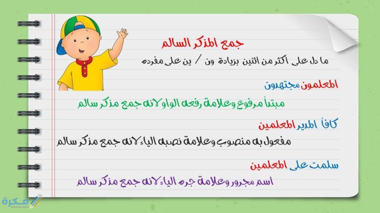شرح درس جمع المذكر السالم