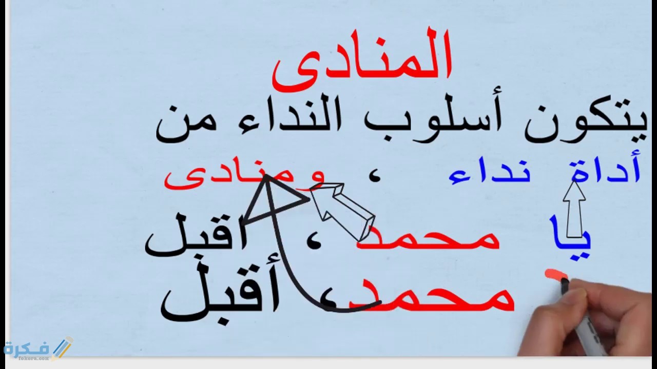 شرح درس المنادى 3 شرح درس المنادى