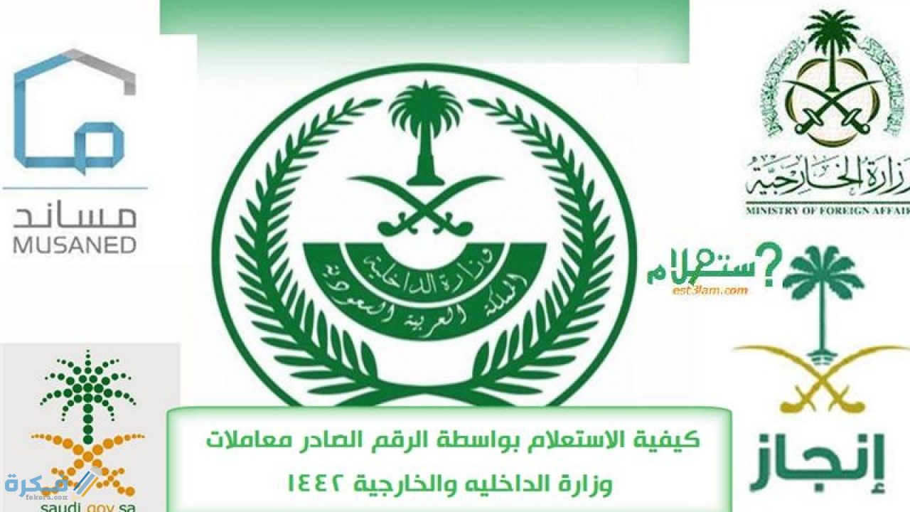 الاستعلام عن التأشيرة الكترونيا بواسطة رقم الصادر