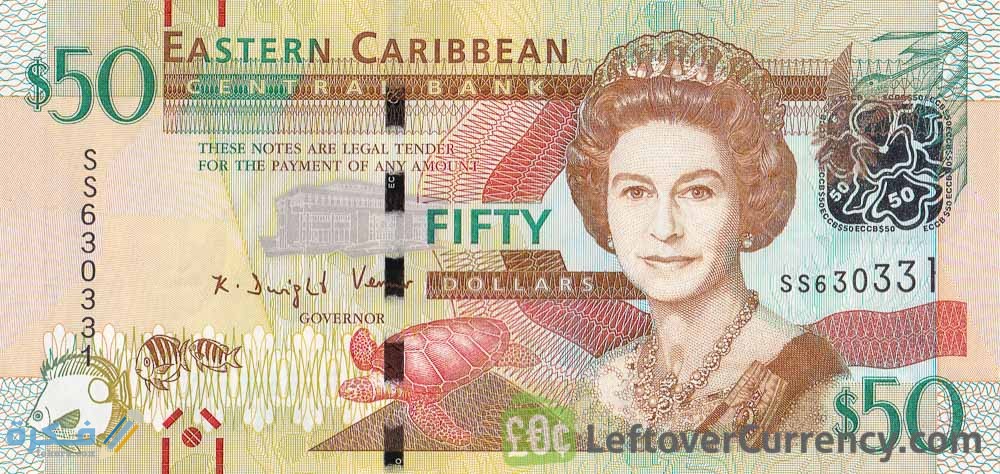 العملات الورقية لدولار الكاريبي