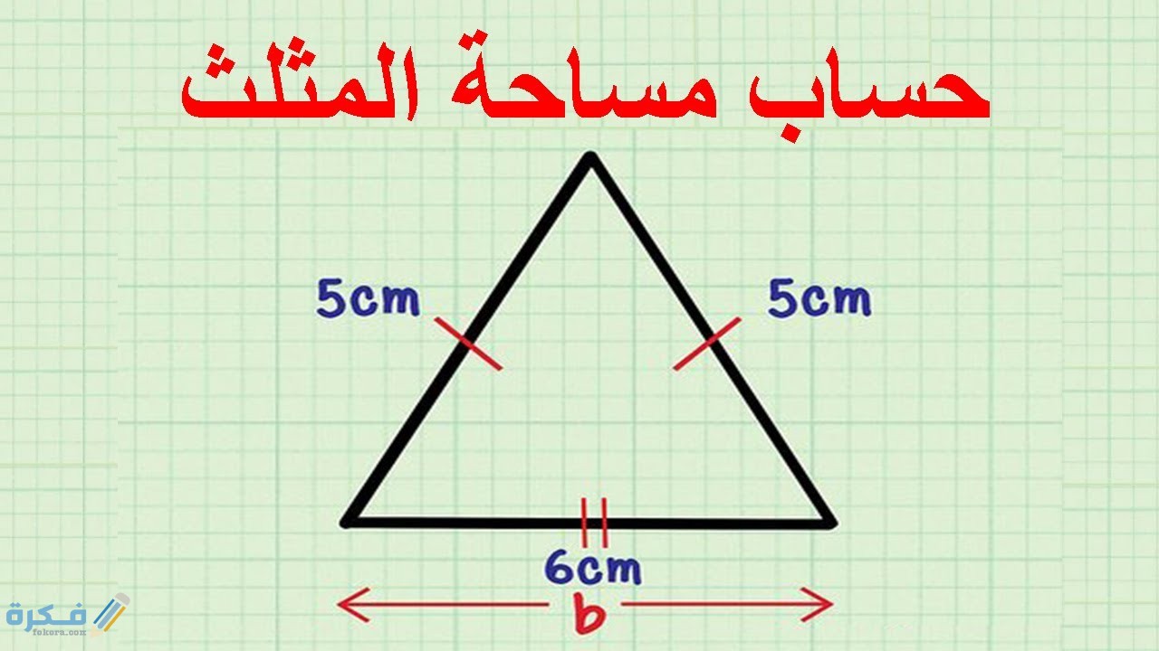 كيف احسب مساحة المثلث