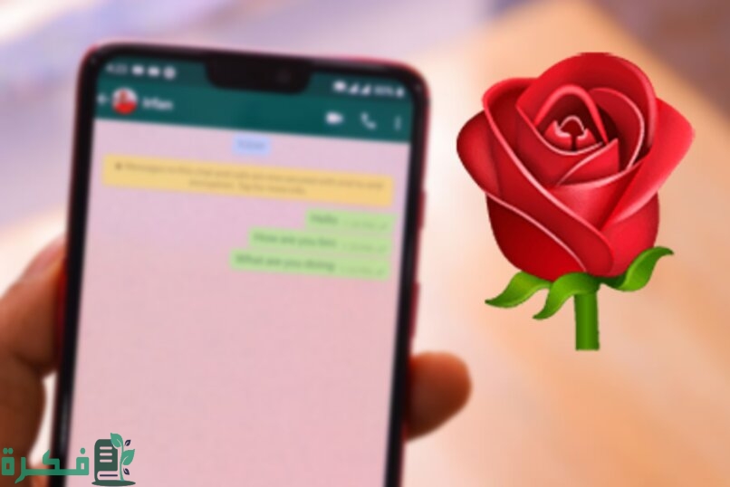 معنى الوردة الحمراء في الواتس اب