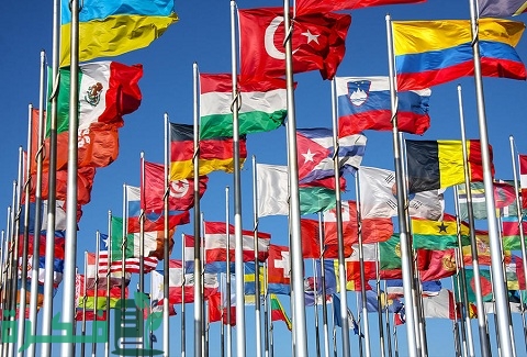 أعلام جميع دول العالم العربي