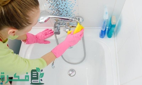 طرق تنظيف البانيو