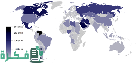 كم يبلغ احتياطي الجزائر من النفط