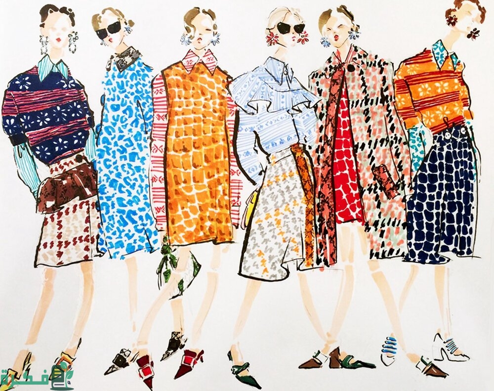 شرح خطوات تصميم الازياء على الورق 3 مصادر الالهام في تصميم الازياء على الورق