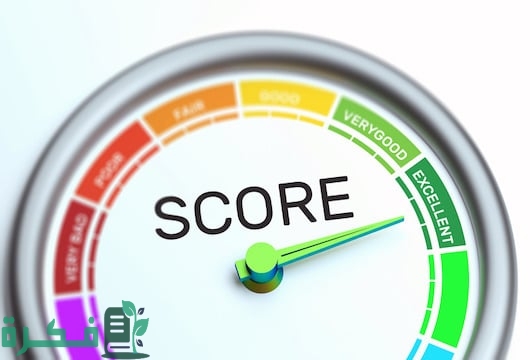 Canva Business Credit Score Gauge Concept Excellent Grade.