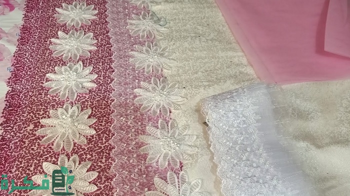 طريقة تفصيل مفرش سرير بالقماش