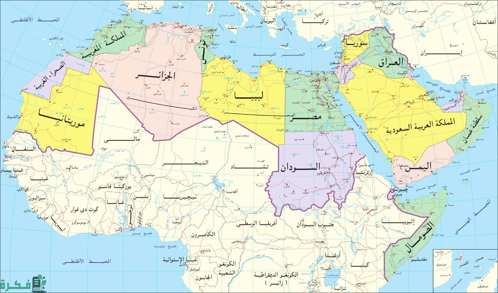 صور خريطة الوطن العربي مكبرة 5 خريطة الوطن العربي