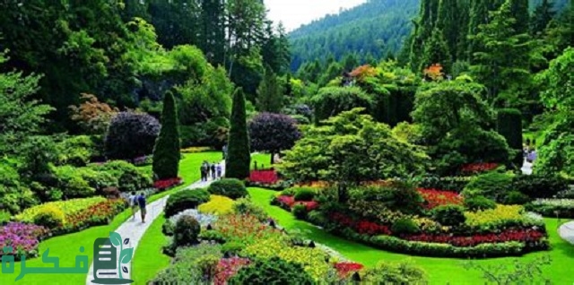 موضوع تعبير عن الحدائق والزهور