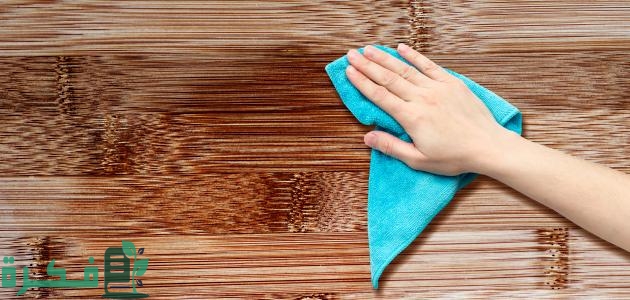 طريقة تنظيف الخشب البني