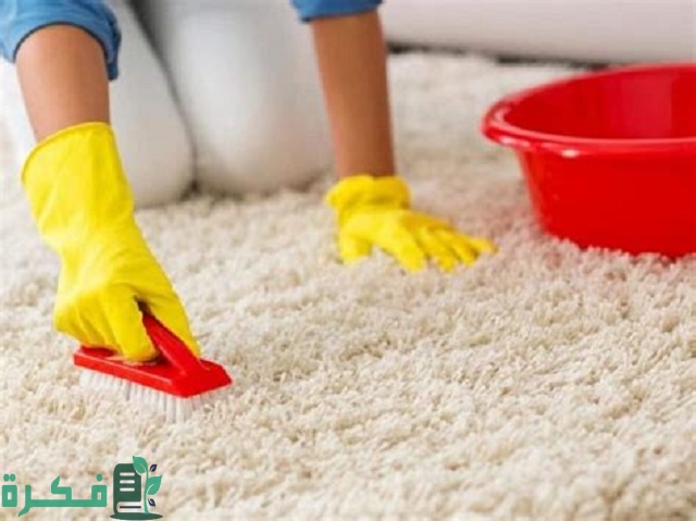 طريقة تنظيف السجاد بالماء والصابون