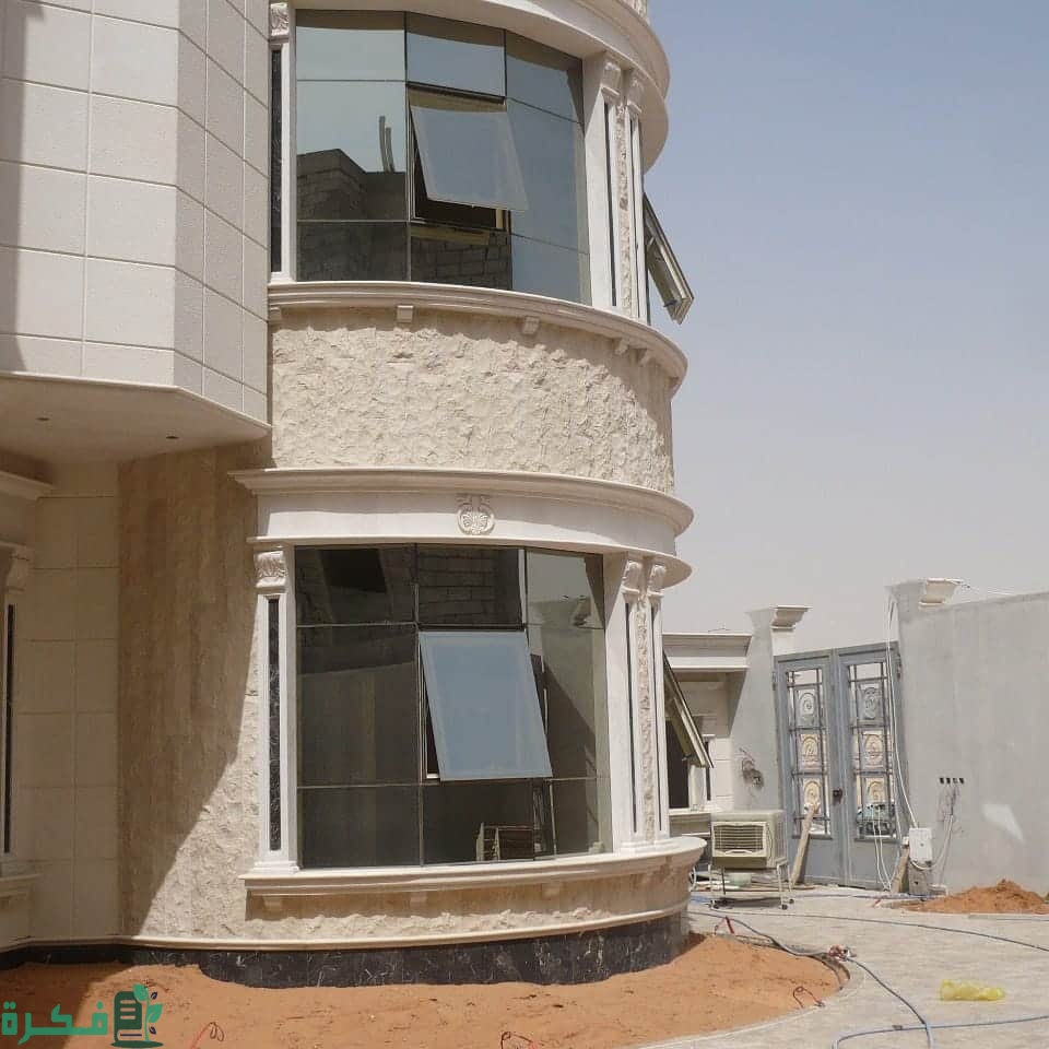 صور تصميمات واجهات فلل زجاج استركشر