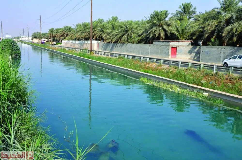 إنشاء مشروع الري والصرف في الإحساء الملك