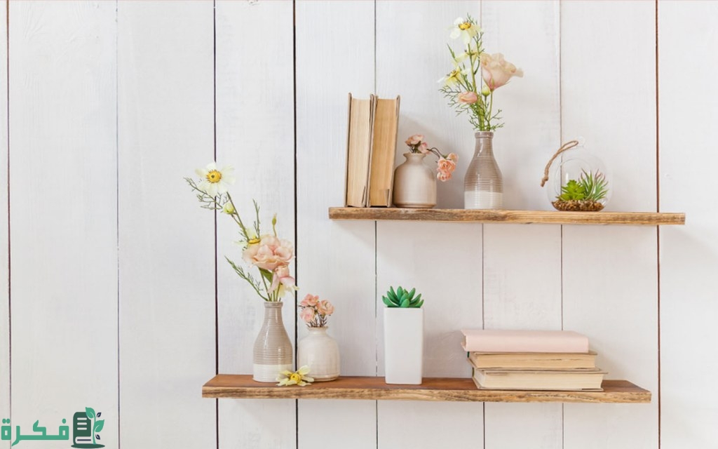 طرق ترتيب التحف على الرفوف