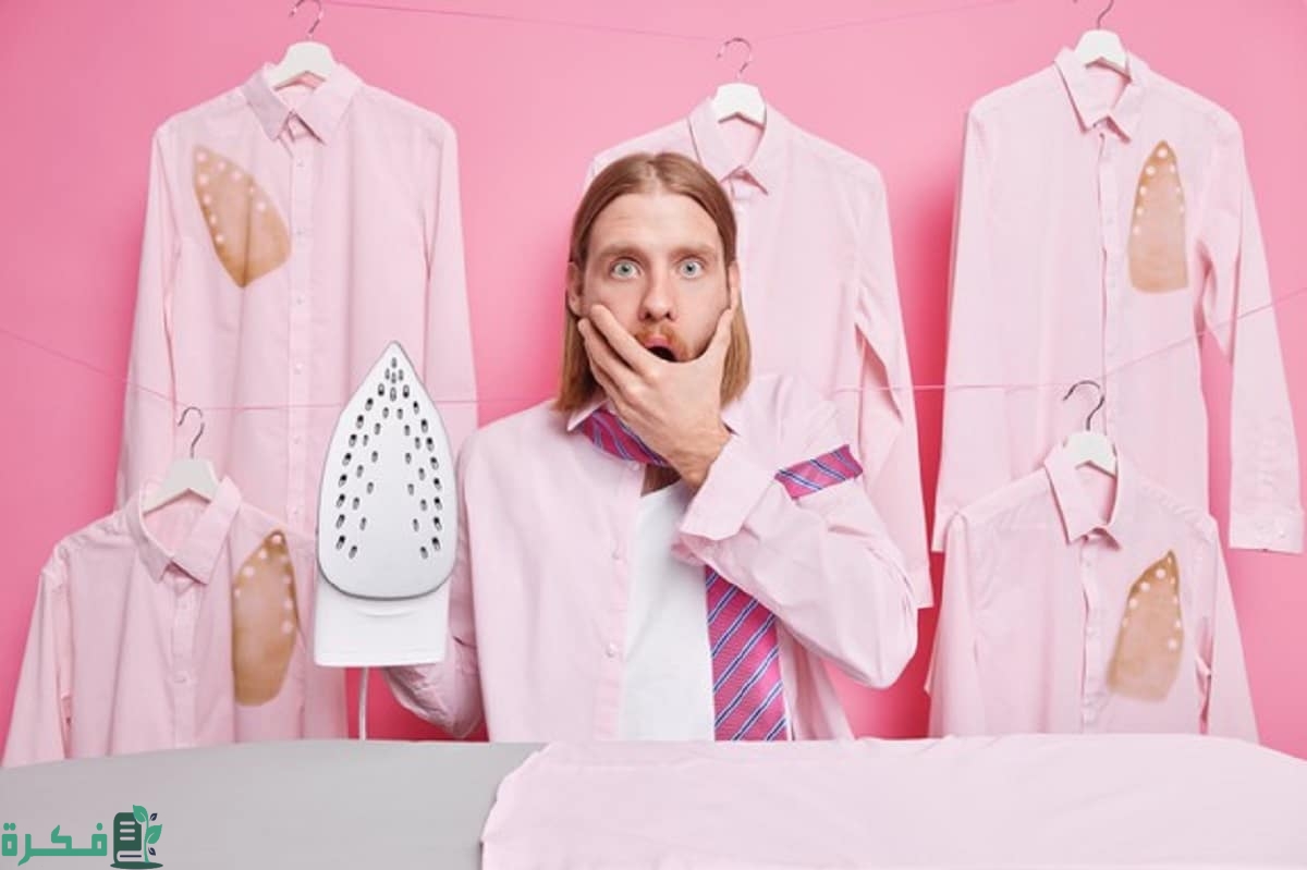 كيف أزيل طبعة المكواة من الملابس