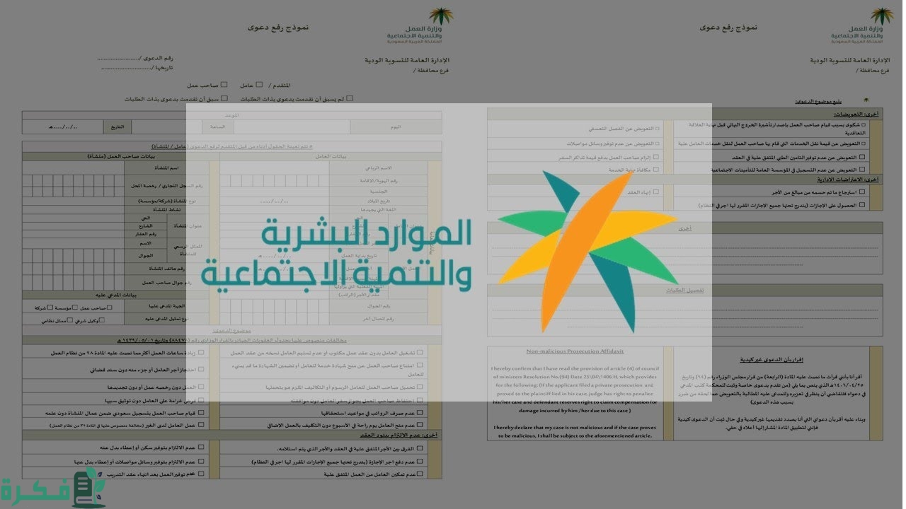 شرح الاستعلام عن دعوة التسوية الودية العمالية