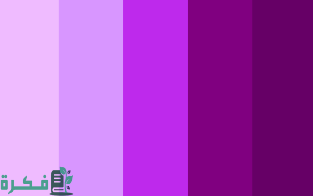الألوان التي تتناسب مع اللون البنفسجي في الملابس