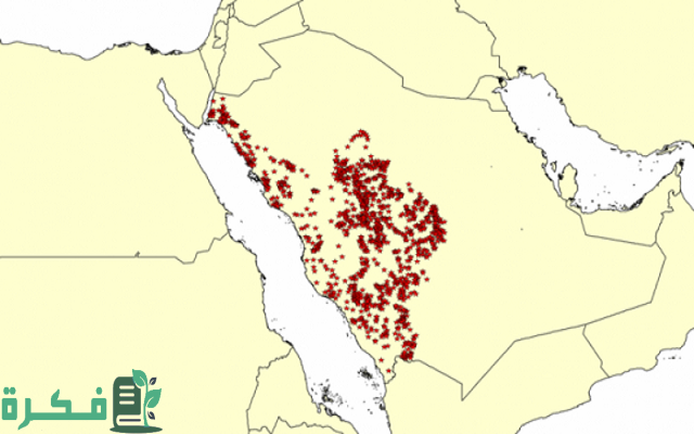 خريطة الثروة المعدنية في السعودية