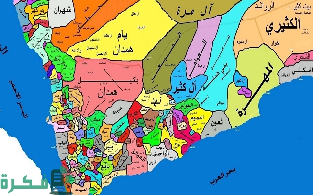 خريطة توزيع قبائل جنوب السعودية 5 خريطة قبائل جنوب السعودية بجودة عالية