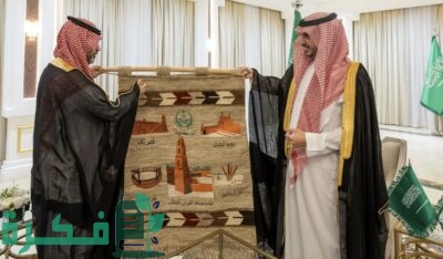 أمير الجوف يستقبل مدير عام "معهد الإدارة" ويدشن الخطة الاستراتيجية لإمارة المنطقة