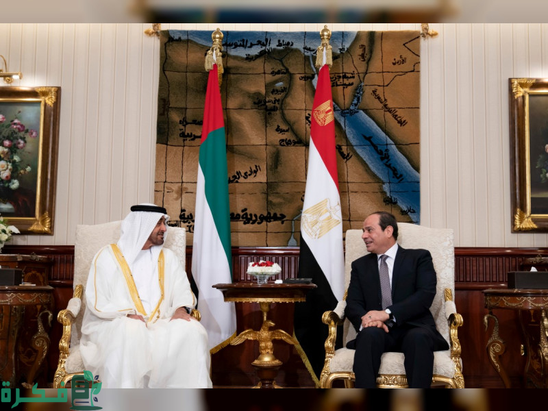 محمد بن زايد والسيسي يبحثان العلاقات والتطورات الإقليمية والدولية