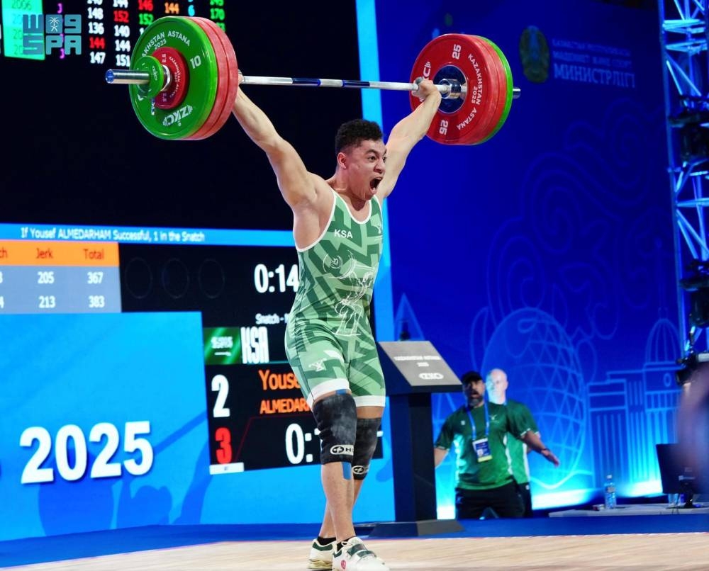 القيصوم يحقق إنجازاً تاريخياً: فضية آسيا في رفع الأثقال ترفع علم السعودية عالياً!