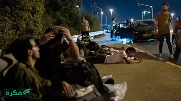 انبطاح وهروب عناصر الشرطة الإسرائيلية من الصواريخ الإيرانية| فيديو