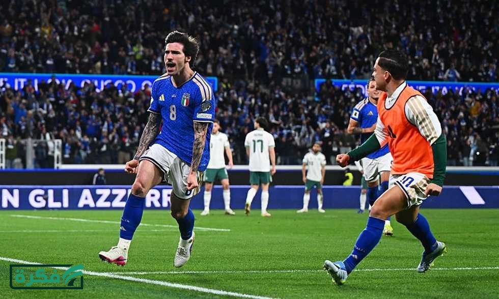 انتهت ملحق كأس العالم - إيطاليا (2)-(0) أيرلندا الشمالية.. الأتزوري إلى النهائي
