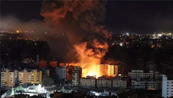 هجمات إسرائيلية عنيفة على الضاحية الجنوبية لبيروت واشتباكات في الجنوب