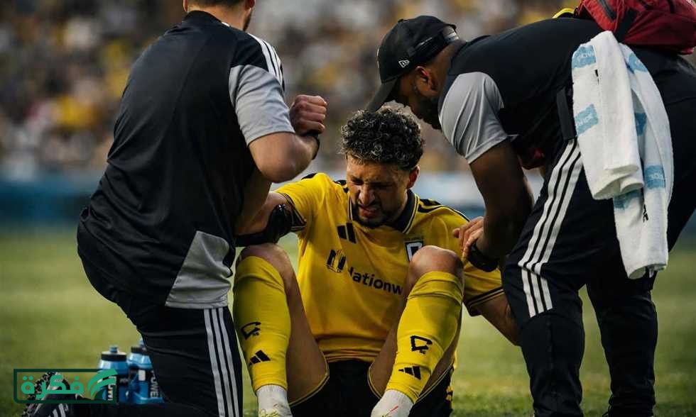 إصابة قوية لـ وسام أبو علي في تعادل كولومبوس كرو ضد أورلاندو بالدوري الأمريكي