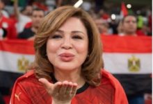 إلهام شاهين تعبر عن أمل المصريين في انتصار الفراعنة أمام بلجيكا
