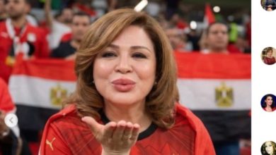 إلهام شاهين تعبر عن أمل المصريين في انتصار الفراعنة أمام بلجيكا