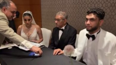عقد قران زياد نجل الفنان سيد رجب يظهر للعلن في صور حصرية