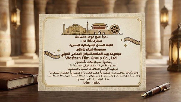أسبوع أفلام غرب الصين يضيء دار الأوبرا المصرية في 2026